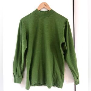 OKAYOK green mock neck